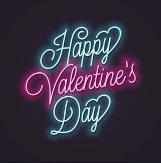 Happy Valentines Day - Neon Boards