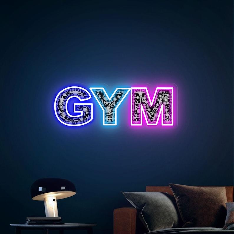 GYM Colour ful Neon Sign - Neon Boards
