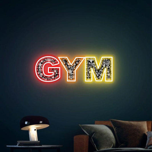 GYM Colour ful Neon Sign - Neon Boards