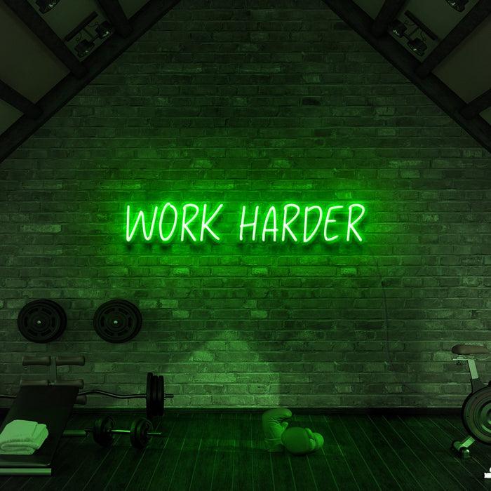 Work Harder - Neon Boards