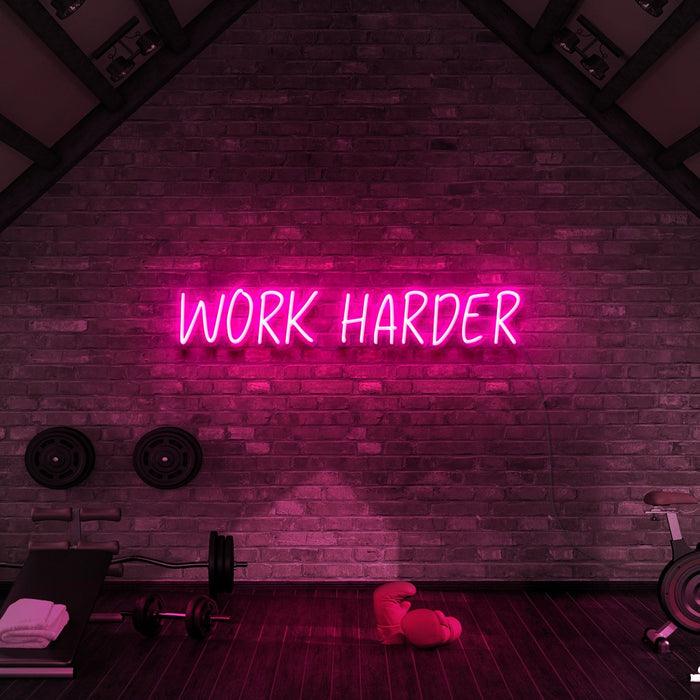 Work Harder - Neon Boards