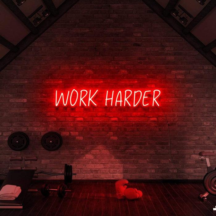 Work Harder - Neon Boards