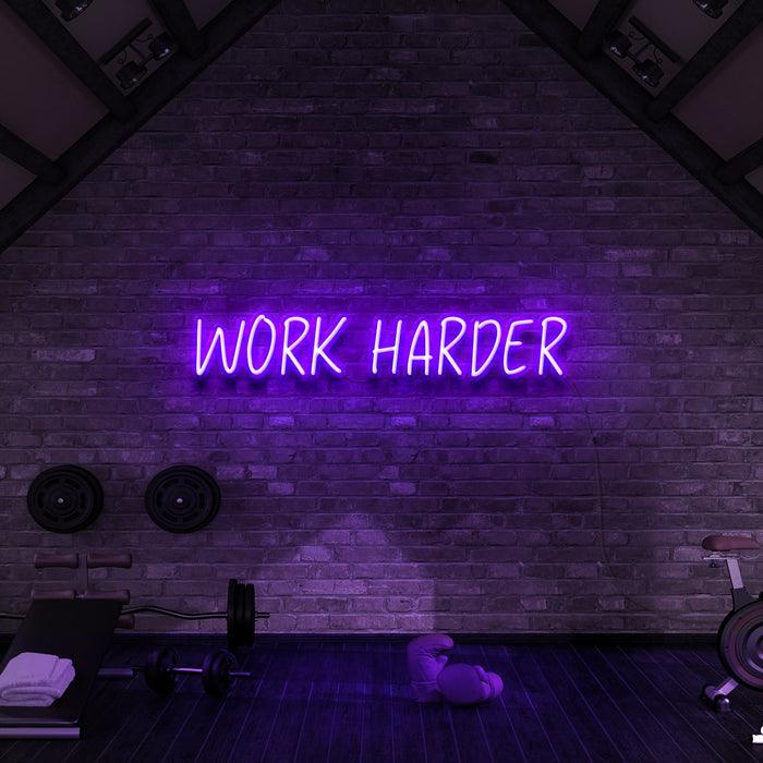 Work Harder - Neon Boards