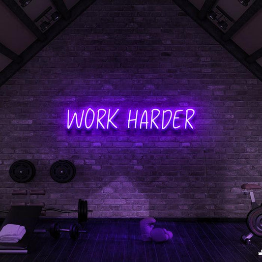 Work Harder - Neon Boards