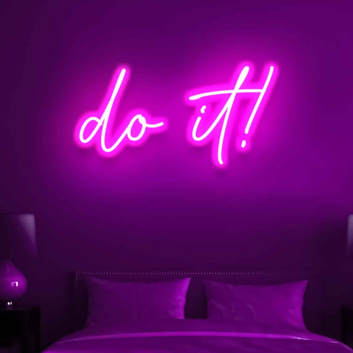 Room Motivation Neon Sign - 'Do it' LED Light