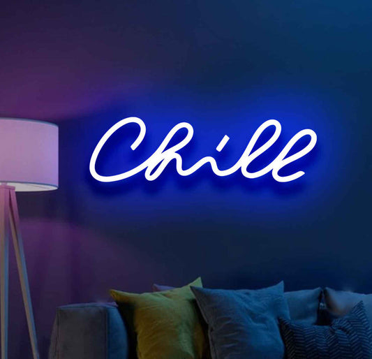 Chill Neon LED Sign - Blue