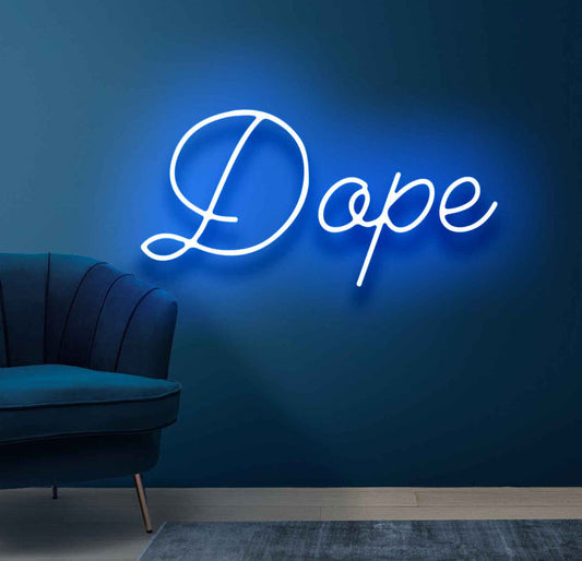 Chill Room Neon Sign - 'Dope'