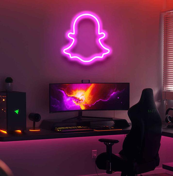 Snapchat Logo - Neon Boards