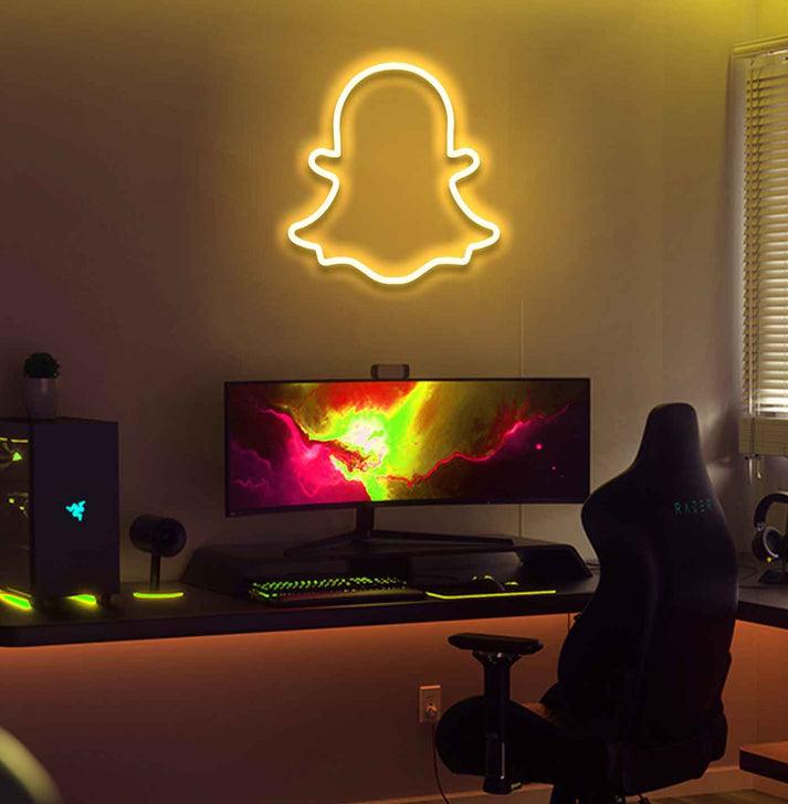 Snapchat Logo - Neon Boards