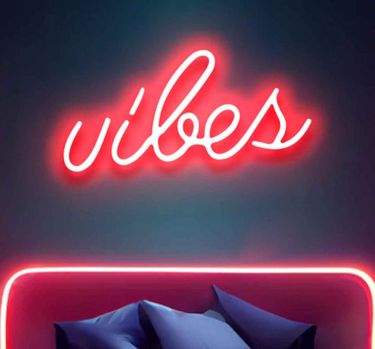 Vibes Neon Sign - Red