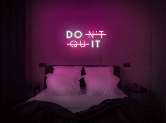 Don't Quit Neon Text - Motivational Room Lights