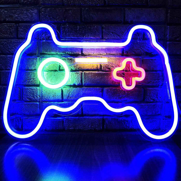 RGB Gaming Sign - Colorful Room Decor