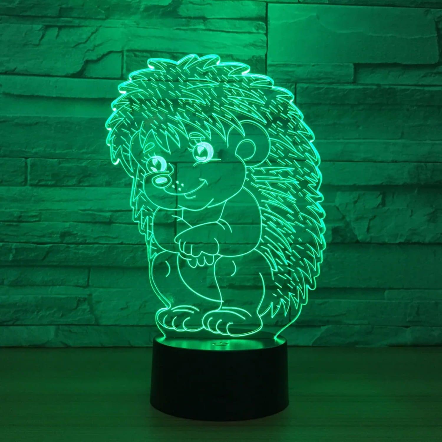 Sitting Hedgehog - Neon Boards